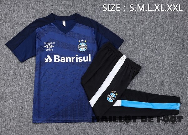 Foot Maillot Pas Cher Entrainement Ensemble Complet Grêmio 2023 2024 Bleu Marine