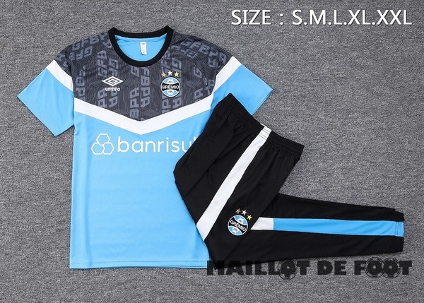 Foot Maillot Pas Cher Entrainement Ensemble Complet Grêmio 2023 2024 Bleu Noir