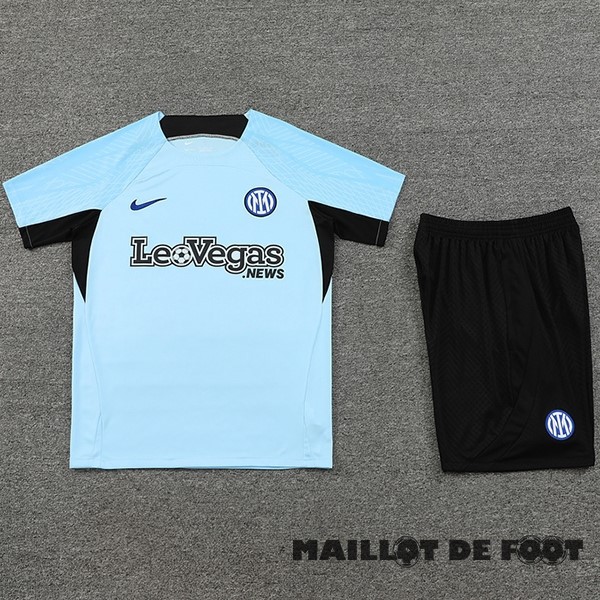 Foot Maillot Pas Cher Entrainement Ensemble Complet Inter Milán 2023 2024 Bleu