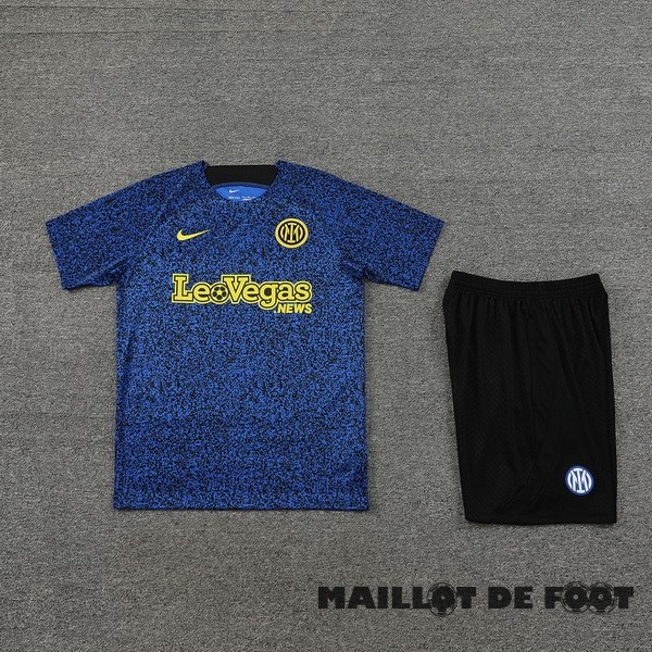 Foot Maillot Pas Cher Entrainement Ensemble Complet Inter Milán 2023 2024 Bleu
