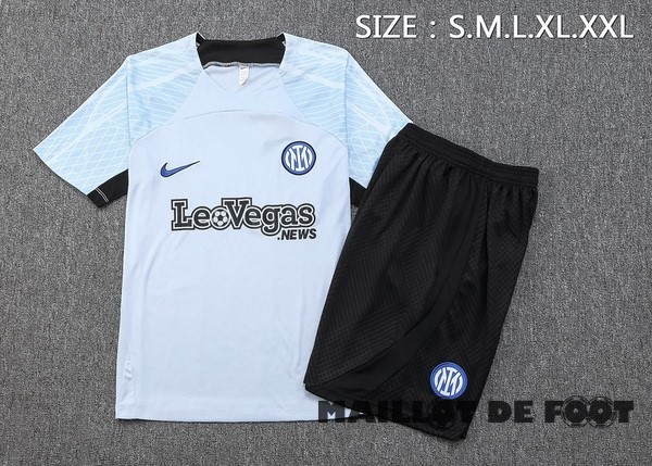 Foot Maillot Pas Cher Entrainement Ensemble Complet Inter Milán 2023 2024 Bleu