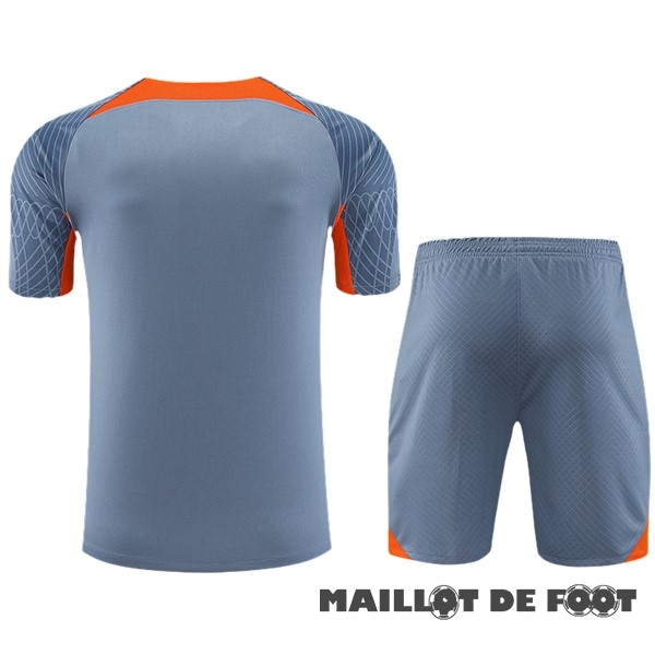 Foot Maillot Pas Cher Entrainement Ensemble Complet Inter Milán 2023 2024 Gris Orange