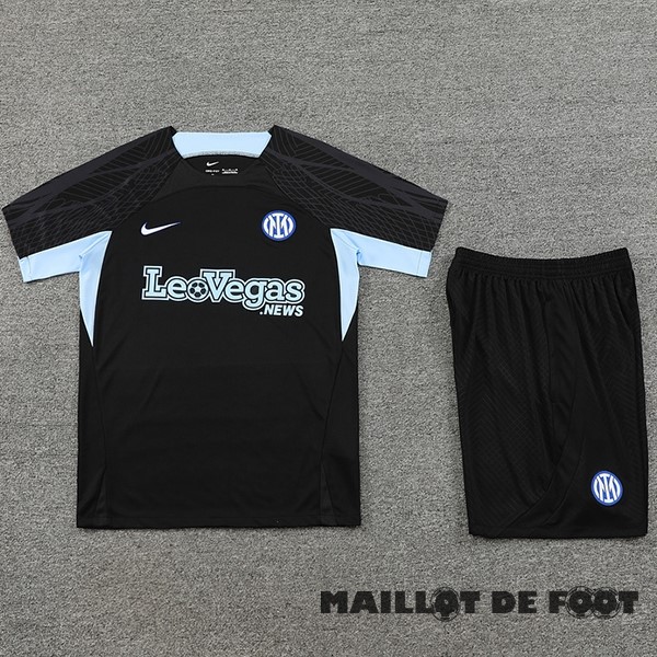 Foot Maillot Pas Cher Entrainement Ensemble Complet Inter Milán 2023 2024 Noir I Bleu