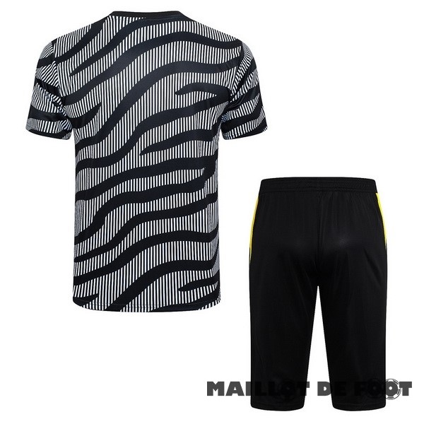 Foot Maillot Pas Cher Entrainement Ensemble Complet Juventus 2023 2024 Gris Noir