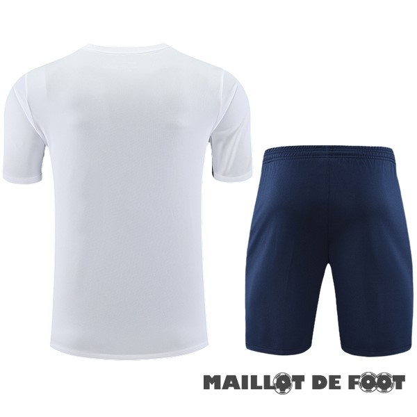 Foot Maillot Pas Cher Entrainement Ensemble Complet Leipzig 2023 2024 Blanc Bleu