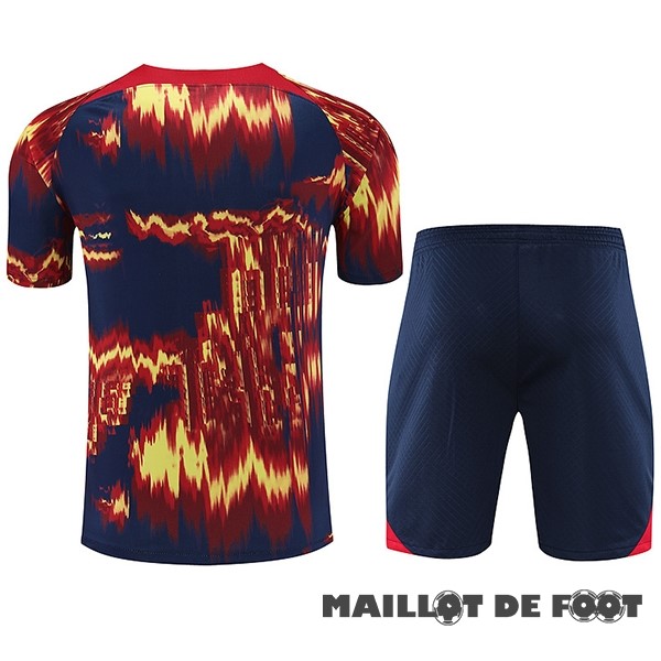 Foot Maillot Pas Cher Entrainement Ensemble Complet Leipzig 2023 2024 Rouge Bleu