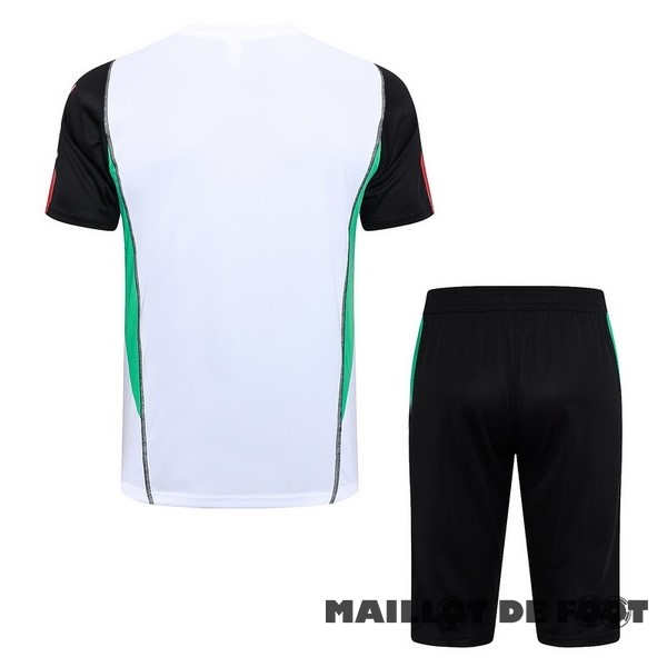 Foot Maillot Pas Cher Entrainement Ensemble Complet Manchester United 2023 2024 Blanc Noir Rouge