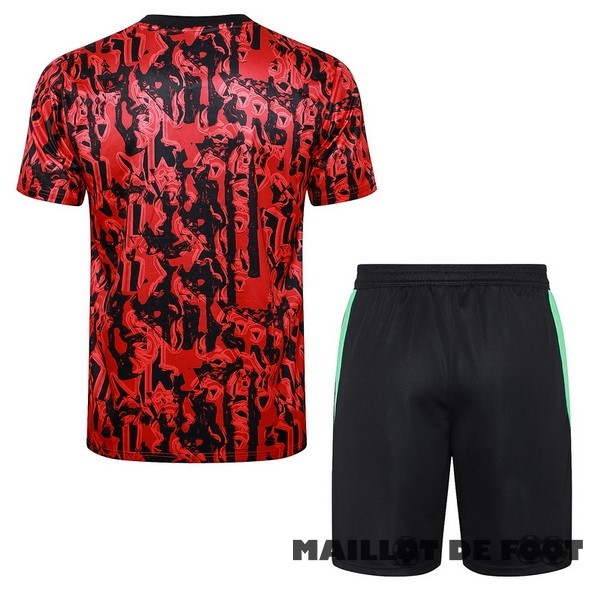 Foot Maillot Pas Cher Entrainement Ensemble Complet Manchester United 2023 2024 Rouge Noir