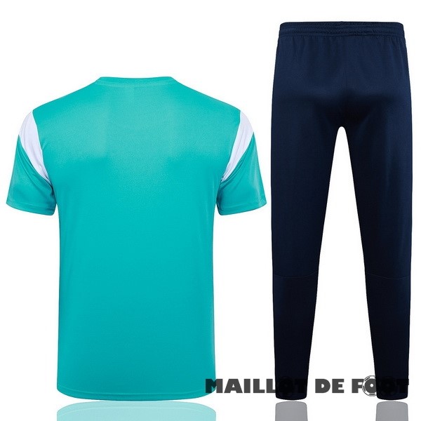 Foot Maillot Pas Cher Entrainement Ensemble Complet Marsella 2023 2024 Vert Blanc Bleu