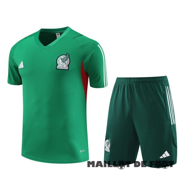 Foot Maillot Pas Cher Entrainement Ensemble Complet Mexique 2023 Vert
