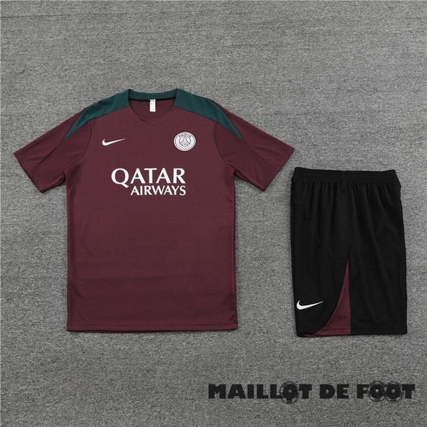 Foot Maillot Pas Cher Entrainement Ensemble Complet Paris Saint Germain 2023 2024 Bordeaux Noir