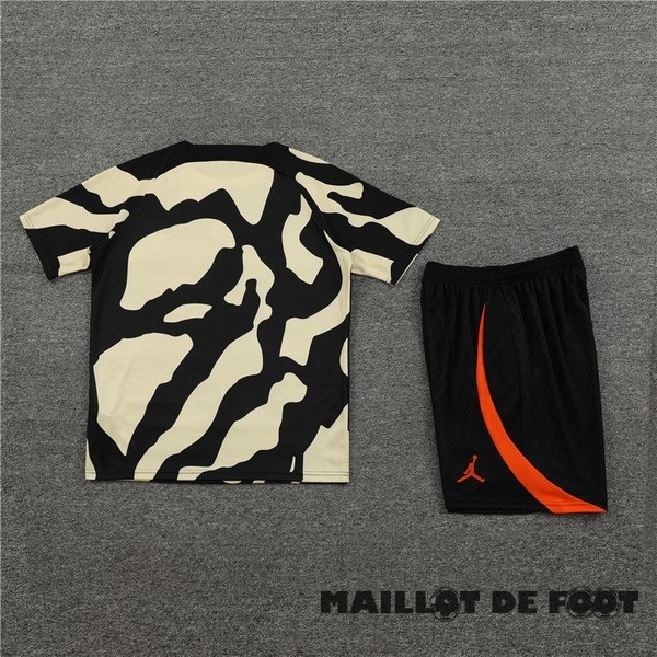 Foot Maillot Pas Cher Entrainement Ensemble Complet Paris Saint Germain 2023 2024 Jaune Noir Orange