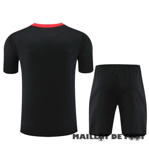 Foot Maillot Pas Cher Entrainement Ensemble Complet Portugal 2024 Noir Rouge
