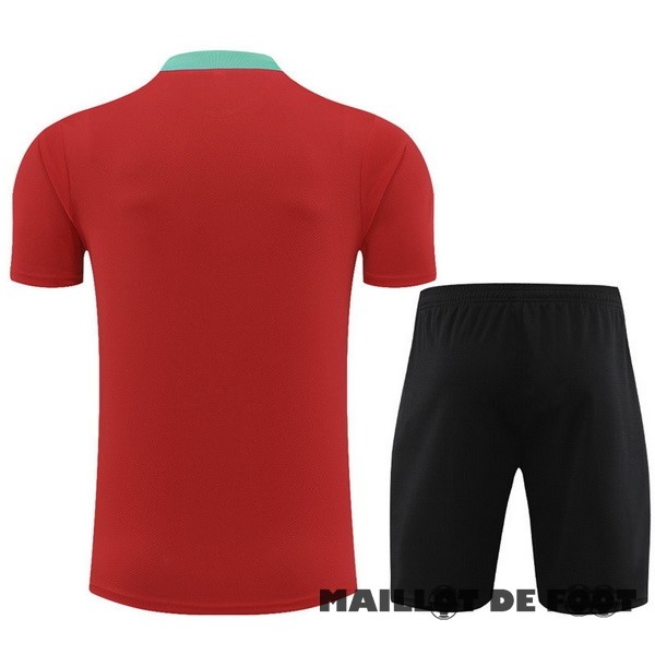 Foot Maillot Pas Cher Entrainement Ensemble Complet Portugal 2024 Rouge Noir
