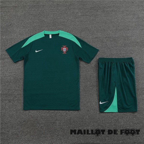 Foot Maillot Pas Cher Entrainement Ensemble Complet Portugal 2024 Vert