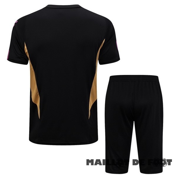 Foot Maillot Pas Cher Entrainement Ensemble Complet Real Madrid 2023 2024 Noir Jaune