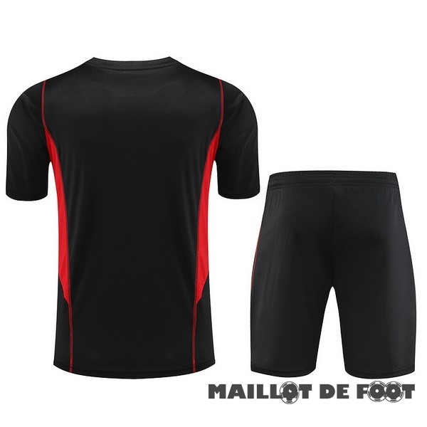 Foot Maillot Pas Cher Entrainement Ensemble Complet São Paulo 2023 2024 Noir Rouge