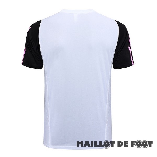 Foot Maillot Pas Cher Entrainement Juventus 2023 2024 Noir Blanc Rose