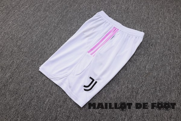 Foot Maillot Pas Cher Entrainement Pantalon Juventus 2023 2024 Blanc Rose