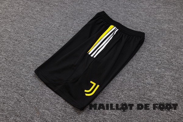 Foot Maillot Pas Cher Entrainement Pantalon Juventus 2023 2024 Noir Jaune