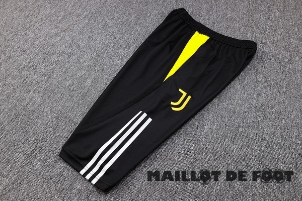 Foot Maillot Pas Cher Entrainement Pantalon Juventus 2023 2024 Noir Jaune