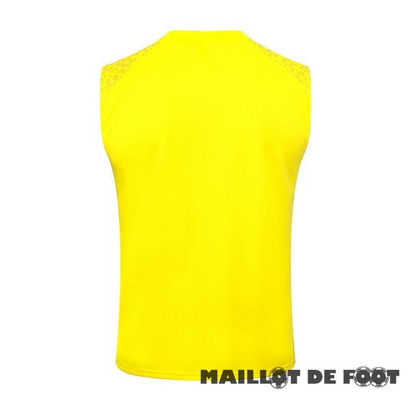 Foot Maillot Pas Cher Entrainement Sans Manches Borussia Dortmund 2023 2024 Jaune Noir