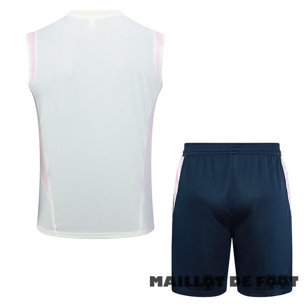 Foot Maillot Pas Cher Entrainement Sans Manches Ensemble Complet Ajax 2023 2024 Vert Clair Bleu