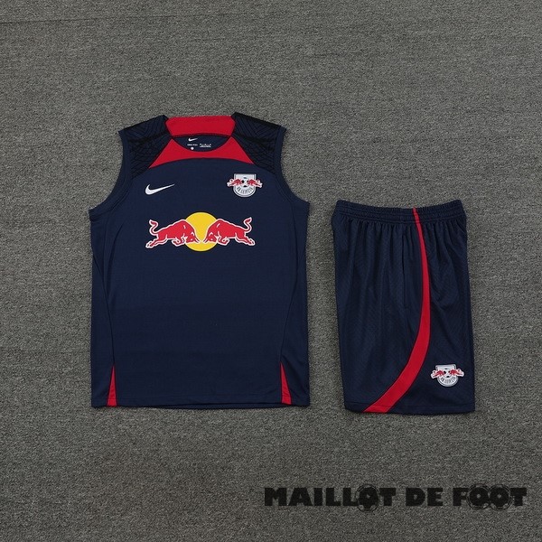 Foot Maillot Pas Cher Entrainement Sans Manches Ensemble Complet Leipzig 2023 2024 Bleu Marine