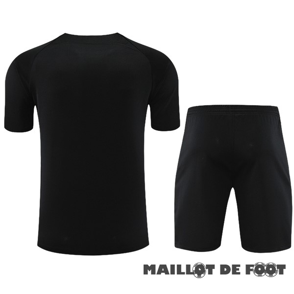 Foot Maillot Pas Cher Entrainement Sans Manches Ensemble Complet Paris Saint Germain 2023 2024 Noir Rouge Bleu