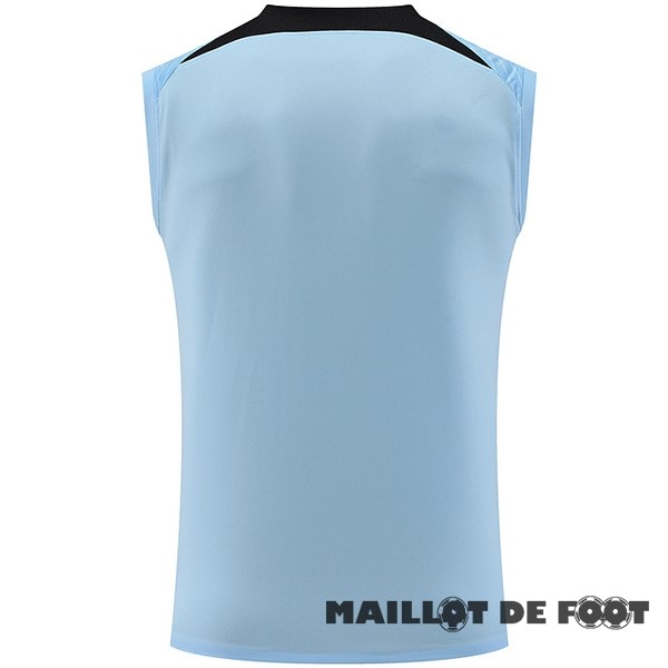 Foot Maillot Pas Cher Entrainement Sans Manches Inter Milán 2023 2024 Bleu