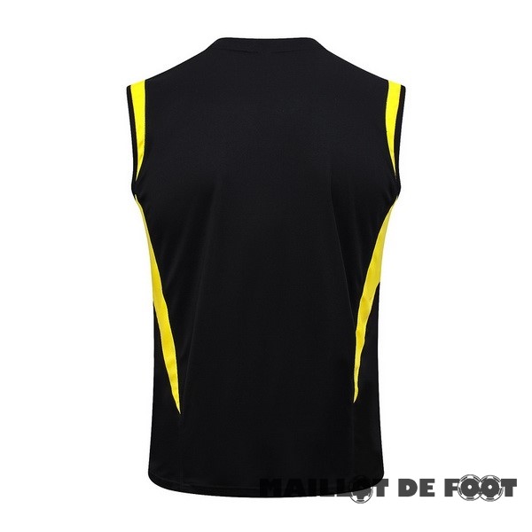 Foot Maillot Pas Cher Entrainement Sans Manches Juventus 2023 2024 Noir Jaune