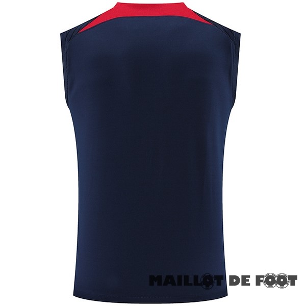 Foot Maillot Pas Cher Entrainement Sans Manches Leipzig 2023 2024 Bleu Marine