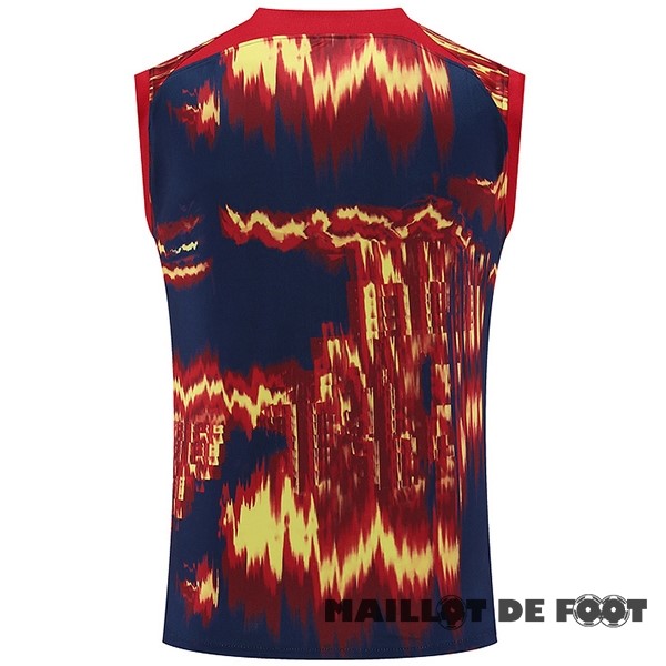 Foot Maillot Pas Cher Entrainement Sans Manches Leipzig 2023 2024 Rouge Bleu