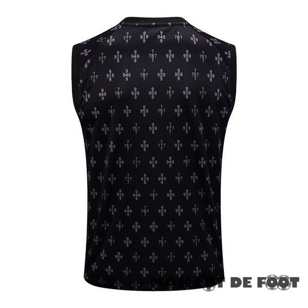 Foot Maillot Pas Cher Entrainement Sans Manches Paris Saint Germain 2023 2024s Noir Rose Blanc