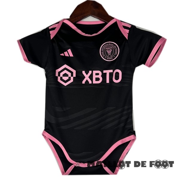 Foot Maillot Pas Cher Exterieur Bodies Enfant Inter Miami 2023 2024 Noir