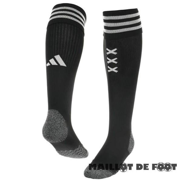 Foot Maillot Pas Cher Exterieur Chaussette Enfant Ajax 2023 2024 Noir