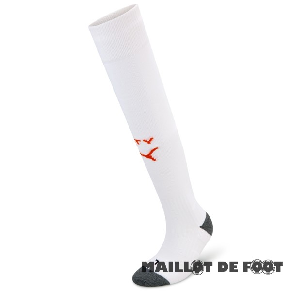 Foot Maillot Pas Cher Exterieur Chaussette Enfant Manchester City 2023 2024 Blanc