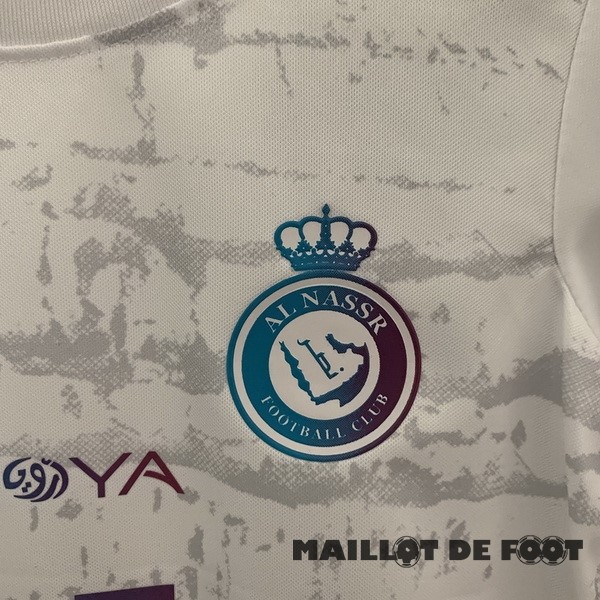 Foot Maillot Pas Cher Exterieur Conjunto De Enfant Al Nassr 2023 2024 Blanc