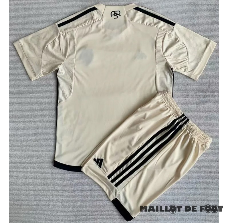 Foot Maillot Pas Cher Exterieur Conjunto De Enfant As Roma 2023 2024 I Jaune