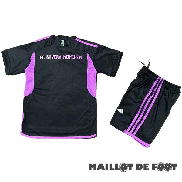 Foot Maillot Pas Cher Exterieur Conjunto De Enfant Bayern Múnich 2023 2024 Noir