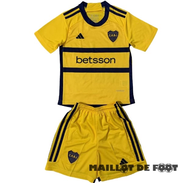 Foot Maillot Pas Cher Exterieur Conjunto De Enfant Boca Juniors 2023 2024 Jaune