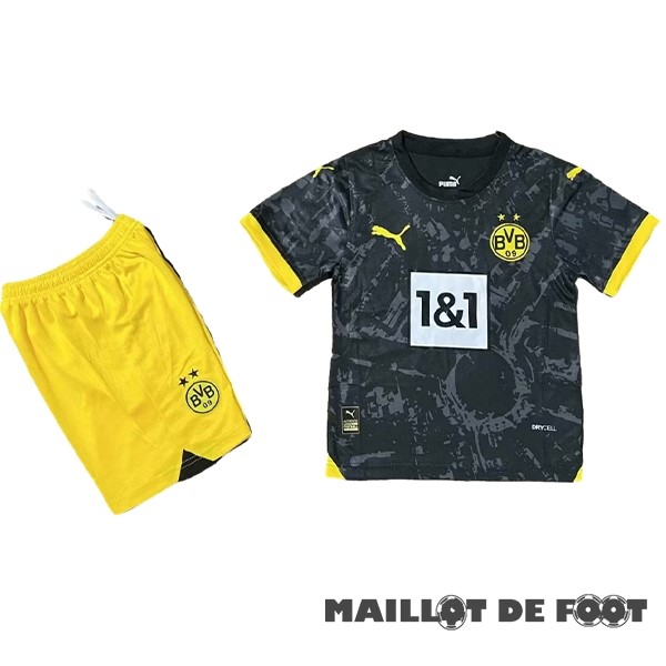 Foot Maillot Pas Cher Exterieur Conjunto De Enfant Borussia Dortmund 2023 2024 Noir