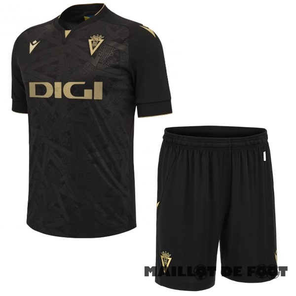 Foot Maillot Pas Cher Exterieur Conjunto De Enfant Cádiz 2023 2024 Noir