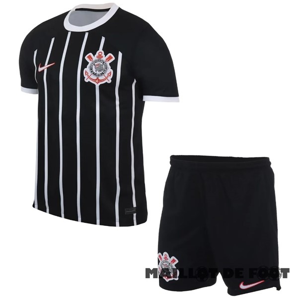 Foot Maillot Pas Cher Exterieur Conjunto De Enfant Corinthians Paulista 2023 2024 Noir