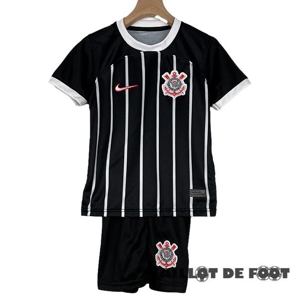 Foot Maillot Pas Cher Exterieur Conjunto De Enfant Corinthians Paulista 2023 2024 Noir