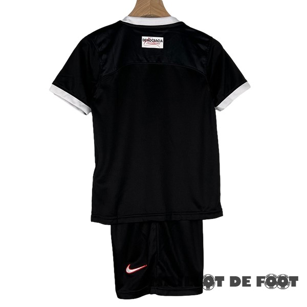 Foot Maillot Pas Cher Exterieur Conjunto De Enfant Corinthians Paulista 2023 2024 Noir