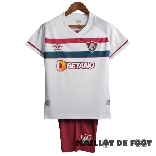 Foot Maillot Pas Cher Exterieur Conjunto De Enfant Fluminense 2023 2024 Blanc Rouge