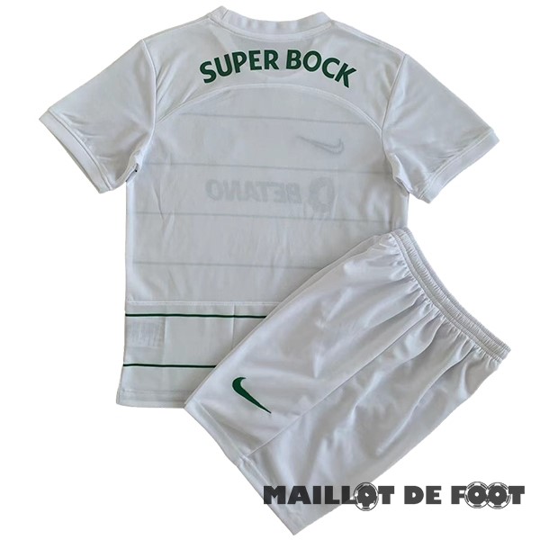 Foot Maillot Pas Cher Exterieur Conjunto De Enfant Lisboa 2023 2024 Blanc