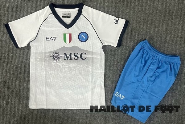 Foot Maillot Pas Cher Exterieur Conjunto De Enfant Napoli 2023 2024 Blanc