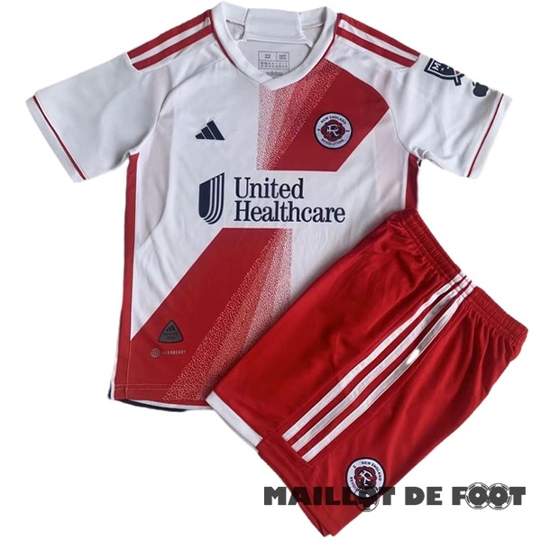 Foot Maillot Pas Cher Exterieur Conjunto De Enfant New England Revolution 2023 2024 Blanc Rouge